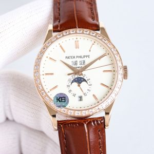 Patek Philippe Complications 38mm Super Clone Watch with Cash on Delivery 1145067634 - front view | Complications