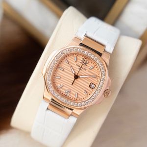 Exquisite Patek Philippe Nautilus Super Clone Ladies Watch with Cash on Delivery 1144884655 - front view | Nautilus