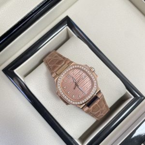 Ladies' Patek Philippe Nautilus 7010 Super Clone Watch in 32mm 1140557118 - front view | Nautilus