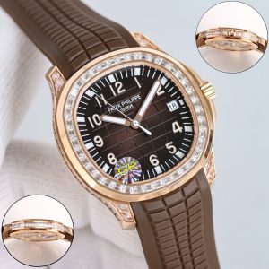 Patek Philippe Aquanaut Super Clone Watch with Full T-Square Diamond Setting 1122993109 - side view