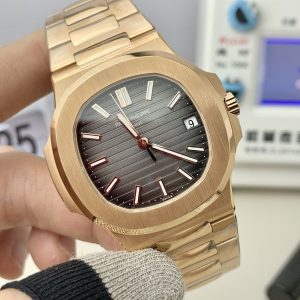 Luxury Rose Gold Patek Philippe Nautilus 5711 Super Clone Watch 1142714422 - side view | Nautilus